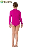 BODY DANZA COLLO ALTO LYCRA FUCSIA BAMBINA